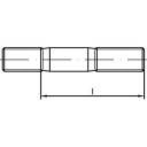 TOOLCRAFT 1061725 šrouby závrtné M12 25 mm DIN 835 nerezová ocel A4 10 ks