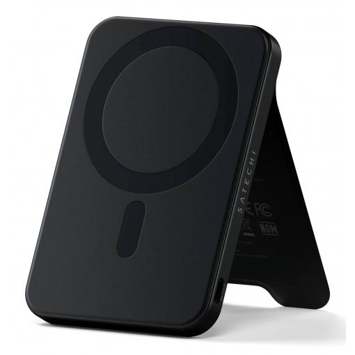 Satechi OntheGo Magnetic Qi2 powerbanka 5000 mAh, Qi 2, MagSafe, černá