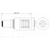 TRU COMPONENTS TC-14124708 indikační LED bílá Válec BA15d 100 V/AC, 240 V/AC 580 lm