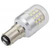 TRU COMPONENTS TC-14124708 indikační LED bílá Válec BA15d 100 V/AC, 240 V/AC 580 lm