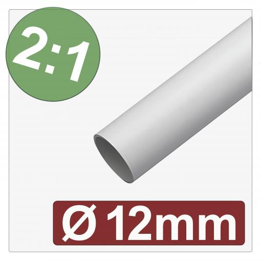 Quadrios 25CA588 smršťovací bužírka bez lepidla bílá 12 mm 6 mm Poměr smrštění:2:1 metrové zboží