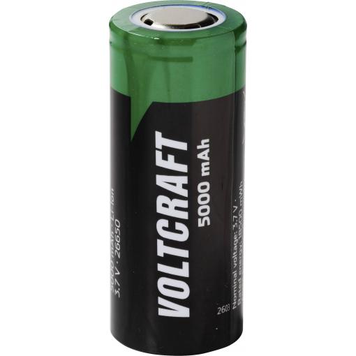 VOLTCRAFT speciální akumulátor 26650 Flat-Top Li-Ion 3.7 V 5000 mAh 1 ks
