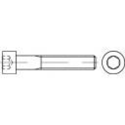 TOOLCRAFT 1061883 šrouby s válcovou hlavou M6 22 mm vnitřní šestihran DIN 912 nerezová ocel A2 100 ks