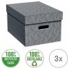Leitz úložný box VON šedá 15 l (š x v x h) 265 x 205 x 365 mm 3 ks