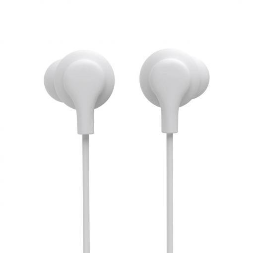 Hama Curly špuntová sluchátka (In Ear) kabelová bílá regulace hlasitosti telefon