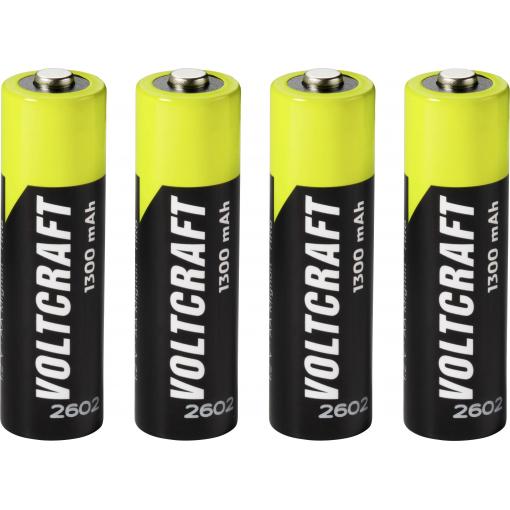 VOLTCRAFT akumulátor AA, Ni-MH, 1300 mAh, 1.2 V, 4 ks