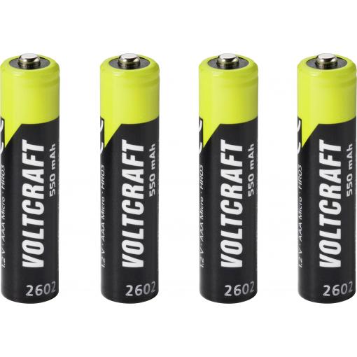 VOLTCRAFT akumulátor AAA Ni-MH 550 mAh 1.2 V 4 ks