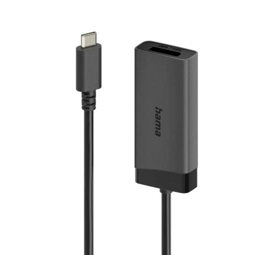 Hama USB 2.0 adaptér [1x USB-C® zástrčka - 1x zásuvka DisplayPort] 0.15 m