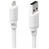 Hama Nabíjecí kabel USB USB 2.0 Apple Lightning konektor, USB-A zástrčka 3 m bílá 00201802