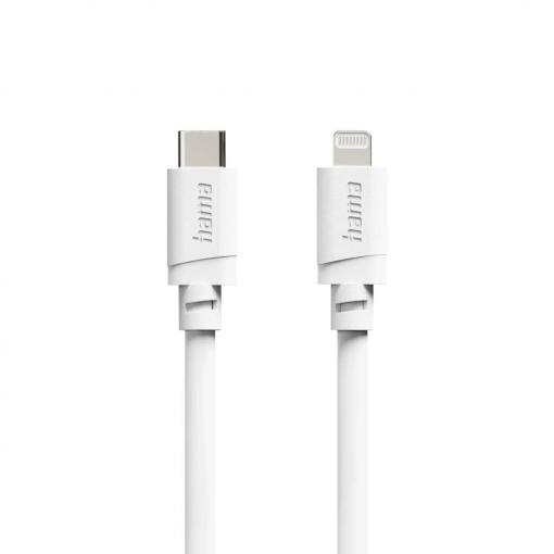 Hama Nabíjecí kabel USB USB 2.0 USB-C ® zástrčka, Apple Lightning konektor 1 m bílá 00201815