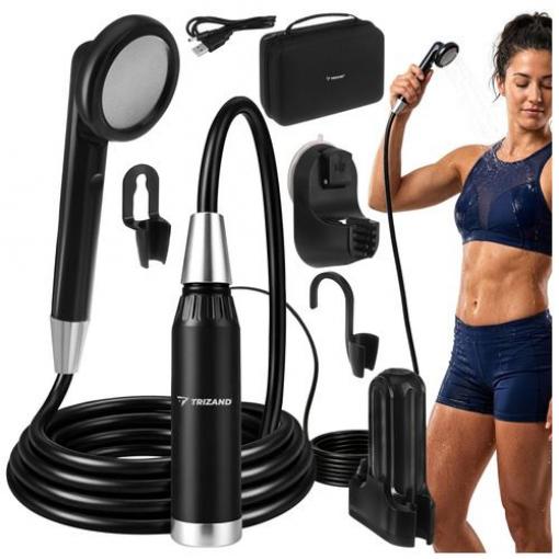 Přenosná sprcha s čerpadlem Trizand, 12 V, 3,5 l/min, IPX8/IPX4