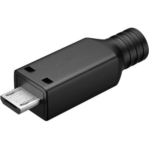 Konektor microUSB pro pájecí montáž GOOBAY 80172