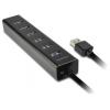 AXAGON HUE-SA7BP USB Hub 7 portů USB-A, microUSB USB 3.2 Gen1 5 GBit/s