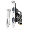 AXAGON sériový adaptér [1x PCI Express - 2x RS232 zásuvka ]