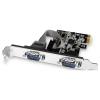 AXAGON sériový adaptér [1x PCI Express - 2x RS232 zásuvka ]