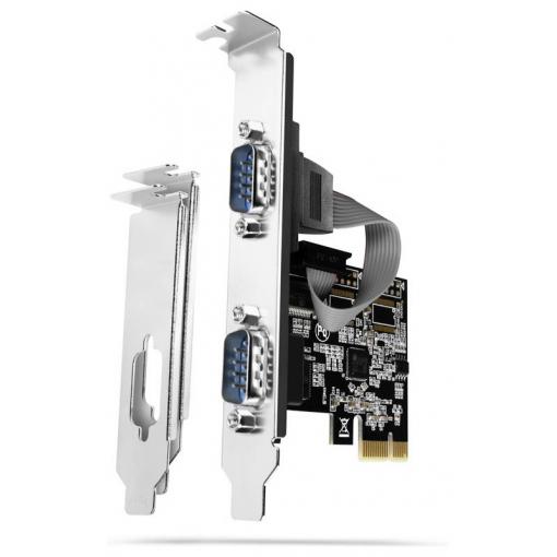 AXAGON sériový adaptér [1x PCI Express - 2x RS232 zásuvka ]