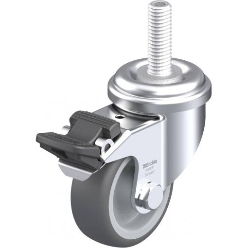 Blickle 848521 LRA-PATH 50G-FI-GS10 Otočné kolečko s brzdou Ø kola: 50 mm nosnost (max.): 75 kg 1 ks