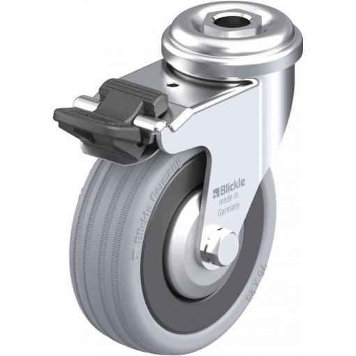 Blickle 225987 LRA-VPA 75G-FI-FA Otočné kolečko s brzdou Ø kola: 75 mm nosnost (max.): 60 kg 1 ks