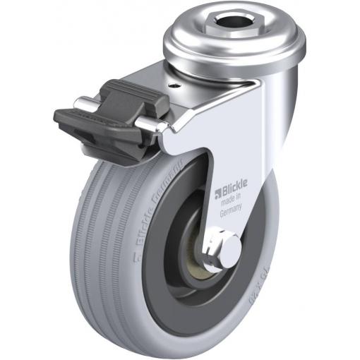 Blickle 226688 LRA-VPA 75K-FI Otočné kolečko s brzdou Ø kola: 75 mm nosnost (max.): 60 kg 1 ks