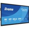 Iiyama displej Digital Signage Energetická třída (EEK2021): G (A - G) 217.4 cm 85.6 palec 3840 x 2160 Pixel