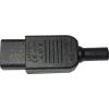 Síťová zdířka IEC60320 C13, LZ-14-T2B, 230 V / 10 A