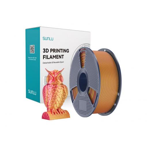 Filament SUNLU PLA+ Silk 1kg červený/zlatý 1,75mm