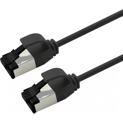 Roline 21.15.3260 RJ45 síťové kabely, propojovací kabely CAT 8.1 U/FTP 0.15 m černá 1 ks