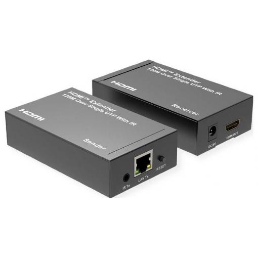 Roline 14.01.3641 HDMI™, RJ45 , infraport HDMI přes IP extender přes domácí síť (založeno na IP) 120 m