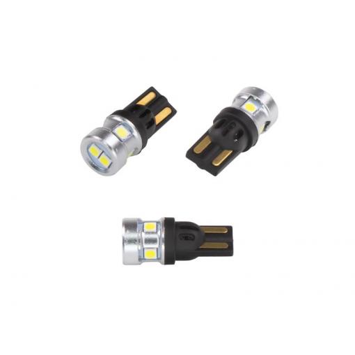 Autožárovka LED T10 9-50V CARCLEVER 952035cb 6LED/3030SMD CAN-Bus bílá 2ks