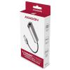 AXAGON USB 2.0 adaptér [1x USB-A konektor - 1x RJ45 zásuvka]