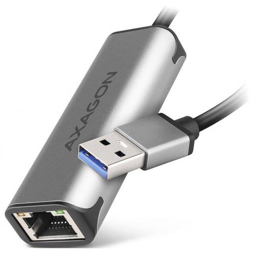 AXAGON USB 2.0 adaptér [1x USB-A konektor - 1x RJ45 zásuvka]