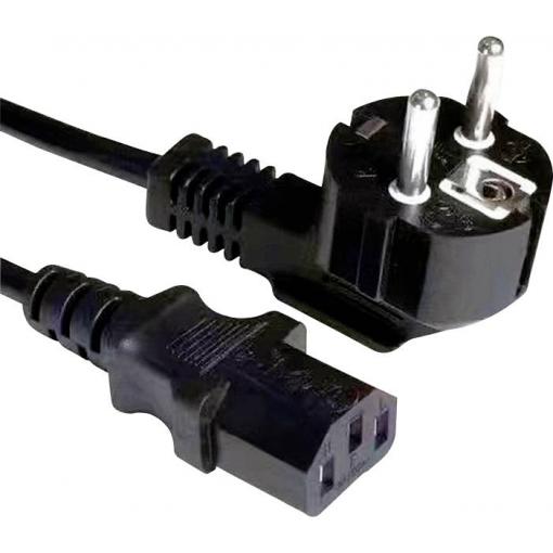Value 19.99.1014 IEC, PC, Monitor, napájecí kabel černá 3 m Zahnutý kabelový vývod