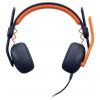 Logitech LOGI Zone Learn - CLASSIC BLUE - WW-9006 sluchátka otevřená (On Ear) modrá, oranžová