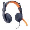 Logitech LOGI Zone Learn - CLASSIC BLUE - WW-9006 sluchátka otevřená (On Ear) modrá, oranžová