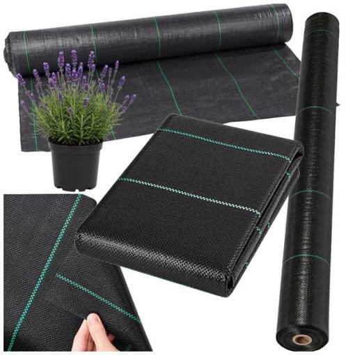 Silná agrotextilie 70g 1x50m protiplevelná černá