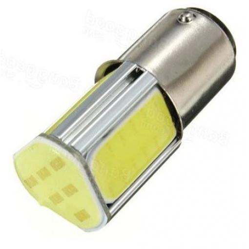 Žárovka LED BaY15D 12V bílá, 4x COB