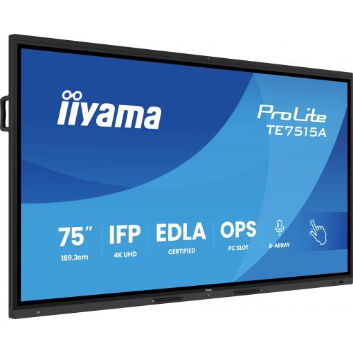 Iiyama displej Digital Signage Energetická třída (EEK2021): G (A - G) 189.3 cm 75 palec 3840 x 2160 Pixel
