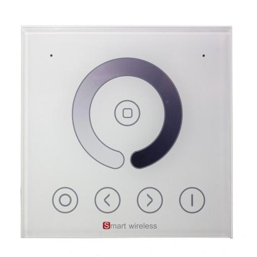 Ovladač (RF) dotykový nástěnný pro LED pásky, bílý, 1 zóna, 4Z-PRO systém