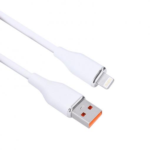 Solight lightning kabel, USB 2.0 A konektor - Lightning konektor, silikon, 1m - SSC1501-S