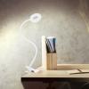 Solight LED stmívatelná stolní lampička s klipem bílá, 300lm, nastavitelná teplota světla, USB - WO66-W