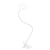 Solight LED stmívatelná stolní lampička s klipem bílá, 300lm, nastavitelná teplota světla, USB - WO66-W