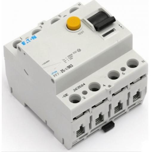 Proudový chránič Eaton 25A 4P 30mA PF7