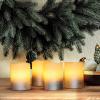 Solight sada LED svíček s časovačem, 4x svíčka, 6,5cm, stříbrná barva, 4xCR2032 součástí - 1V284
