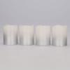 Solight sada LED svíček s časovačem, 4x svíčka, 6,5cm, stříbrná barva, 4xCR2032 součástí - 1V284