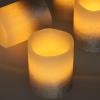 Solight sada LED svíček s časovačem, 4x svíčka, 6,5cm, stříbrná barva, 4xCR2032 součástí - 1V284