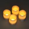 Solight sada LED svíček s časovačem, 4x svíčka, 6,5cm, stříbrná barva, 4xCR2032 součástí - 1V284