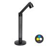 ECOLITE LED stolní lampa dotyková SVEN 10W, volba teploty světla, stmívatelná, RGB podsvícení nohy, černá,  LU17C-CR