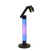 ECOLITE LED stolní lampa dotyková SVEN 10W, volba teploty světla, stmívatelná, RGB podsvícení nohy, černá,  LU17C-CR