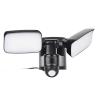 Solight LED solární osvětlení se senzorem, 9W, 850lm, 4000K, Li-Ion, černá - WO7203