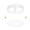 Solight LED mini panel koupelnový 2v1, 3CCT, podhledový/přisazený, 12W, 1020lm, IP54, bílá, kulatý - WD240-W